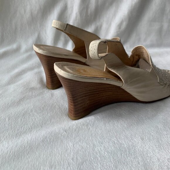 Renzoni Shoes Cream Buttersoft Leather Sandals So Comfy Italian Beige 8 - Picture 7 of 11